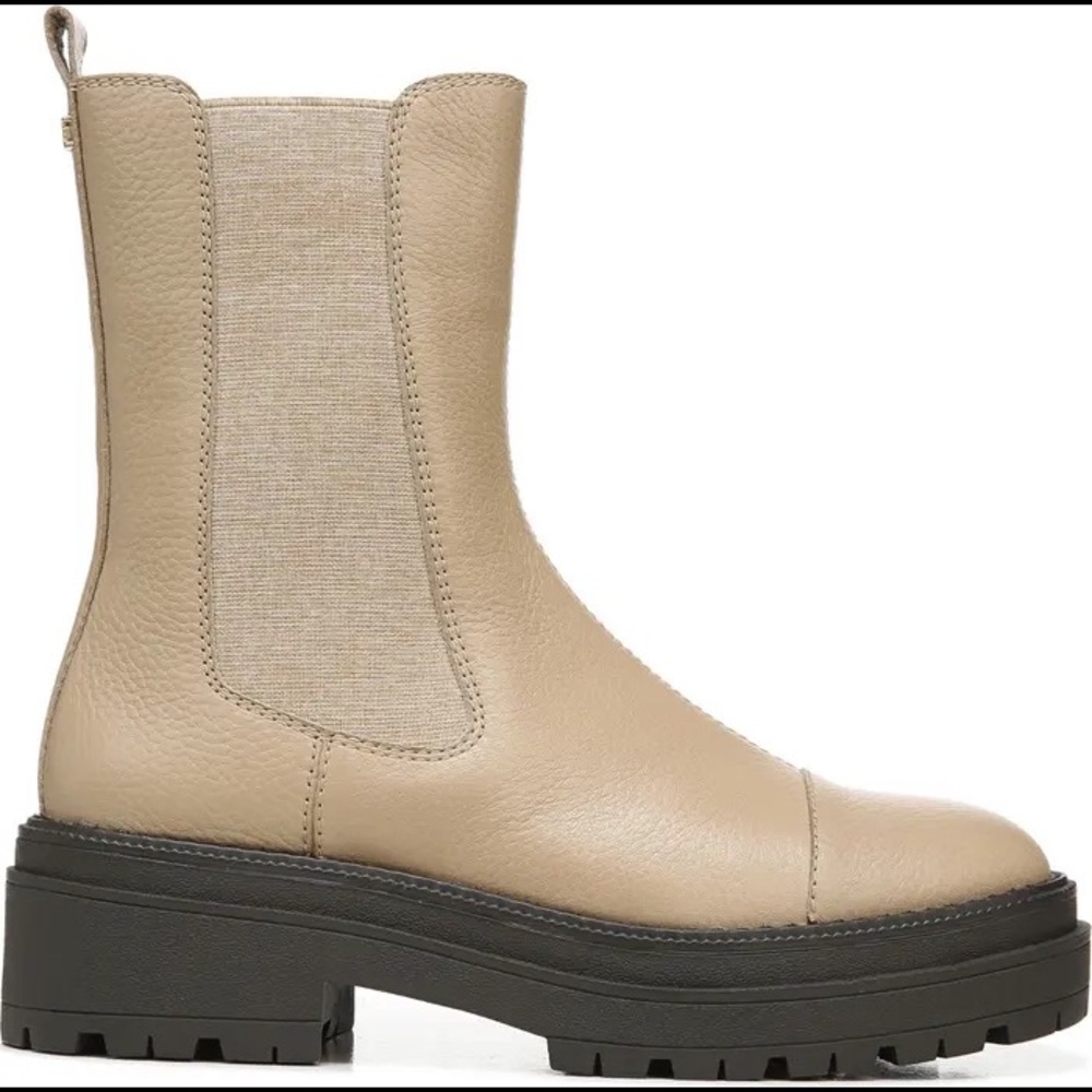 Sam Edelman Wellington Cap Toe Lug Sole Chelsea Combat Boot
